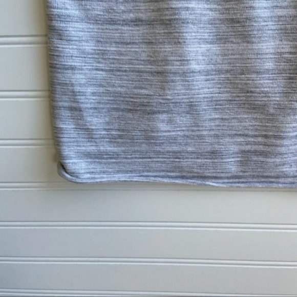 Forever 21 Grey Stripe Zipper Short Sleeve T-shirt - Picture 5 of 7